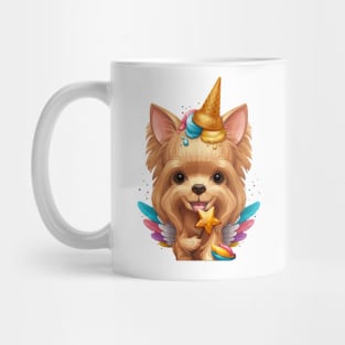 Yorkshire Terrier Ice Cream Unicorn Mug